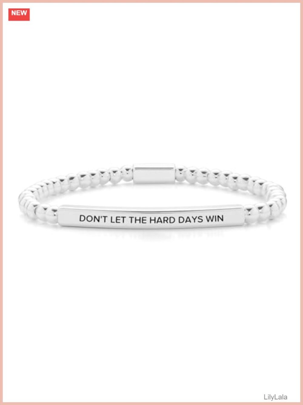Inspirational Bracelet for Women 18k Gold-Plated & Silver-Plated Stretch Beaded
